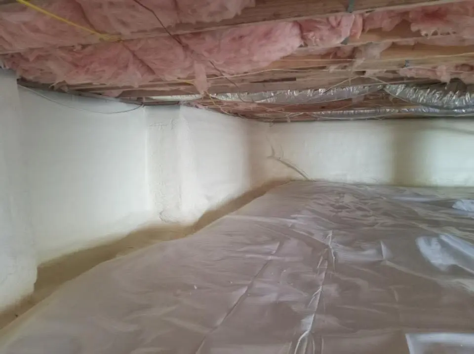 Crawl space encapsulation with closed-cell spray foam for Spray Foam Roofing in Lebanon